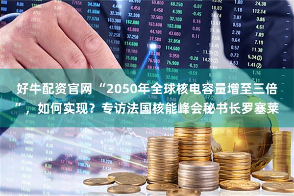 好牛配资官网 “2050年全球核电容量增至三倍”，如何实现？专访法国核能峰会秘书长罗塞莱