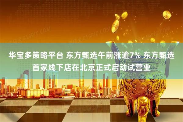 华宝多策略平台 东方甄选午前涨逾7% 东方甄选首家线下店在北京正式启动试营业